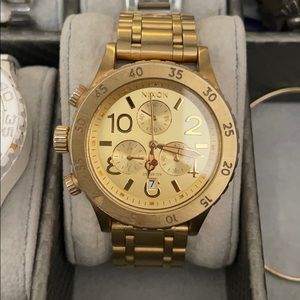 Nixon 38-20 chrono refined watch - gold